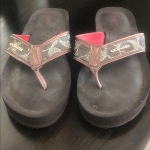 Coach Flip Flops.